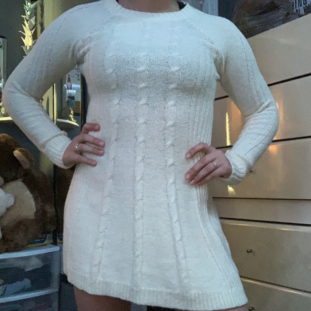 Hollister white Sweater Dress